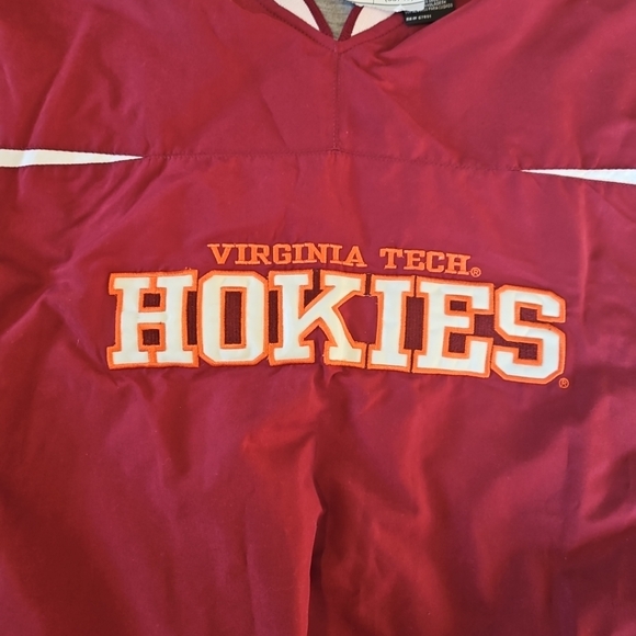 Vintage Starter Jacket Virginia Tech NWT Men's Medium Lined Burgundy Pullover - Picture 4 of 9
